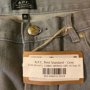 APC Petit Standard Denim Grey size: 35